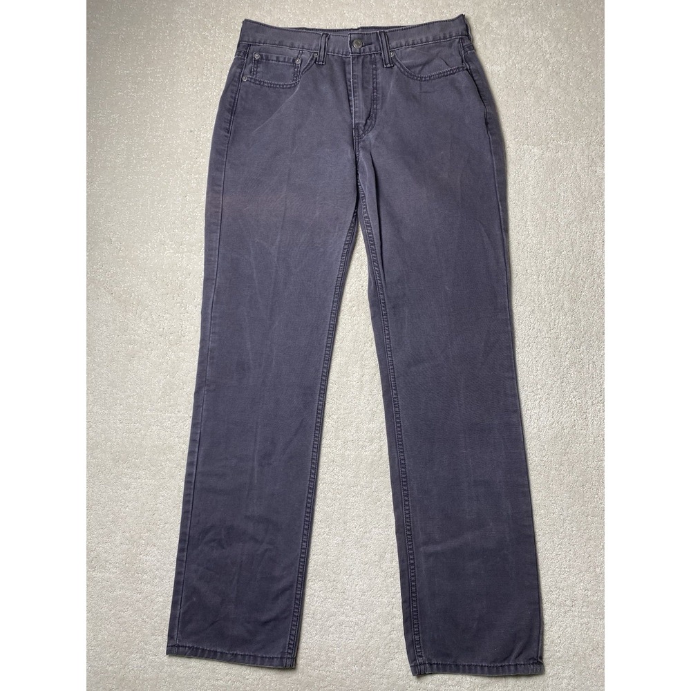 Levi's 514 Straight Fit Jeans Men's 31x32 Measured 30x31 Gray Light‎ Wash Denim